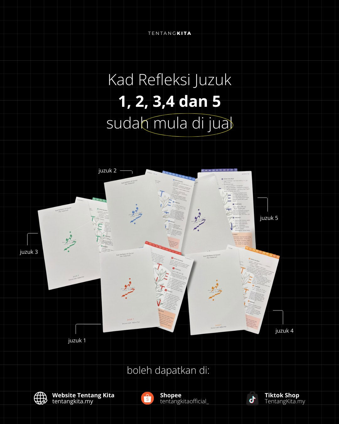 Kad Refleksi al-Quran Juzuk 1-5 (Kombo)