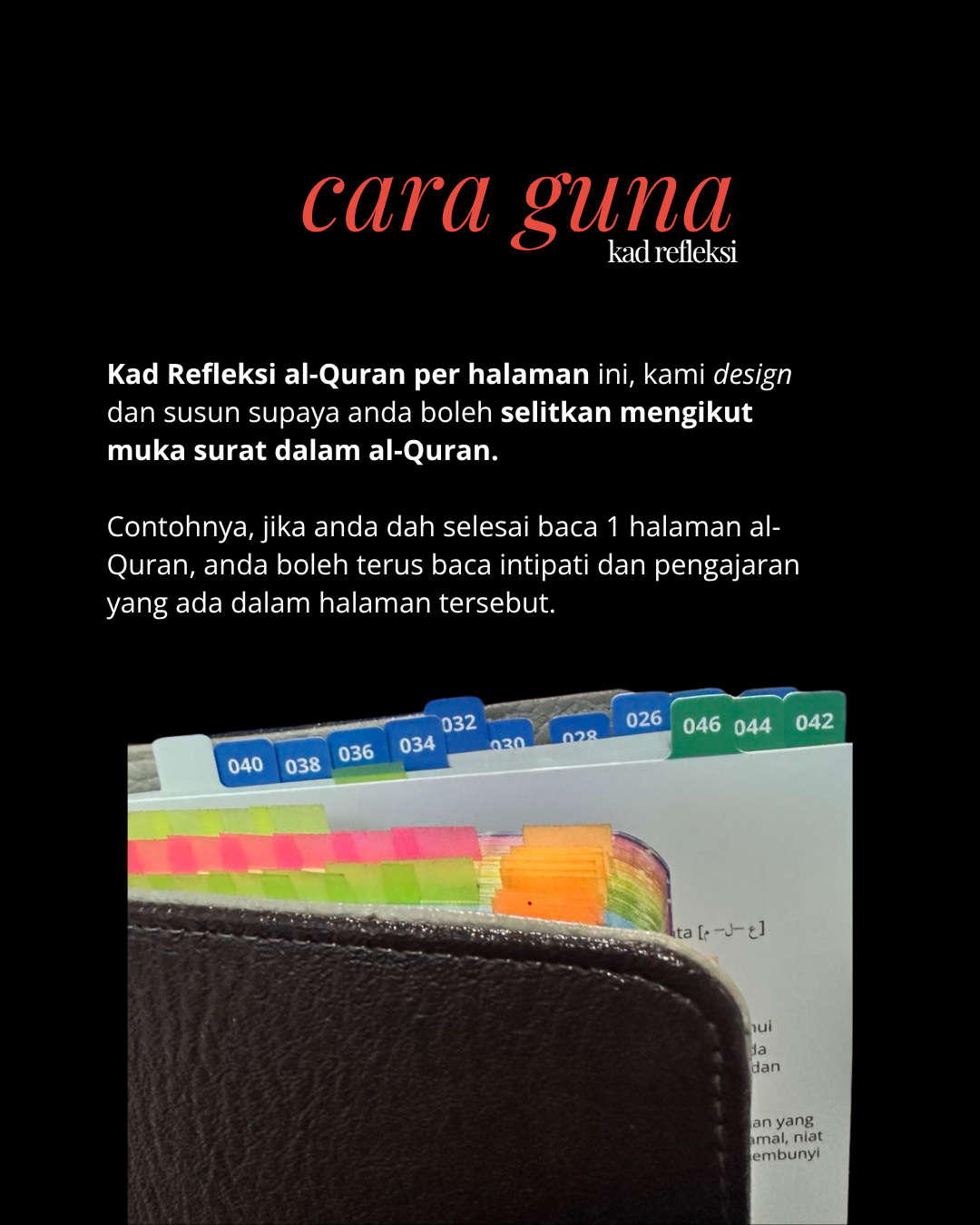Kad Refleksi al-Quran Per Halaman Kombo Lengkap 30 Juzuk