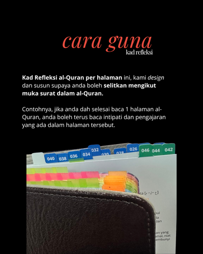 Kad Refleksi al-Quran Per Halaman Kombo Lengkap 30 Juzuk